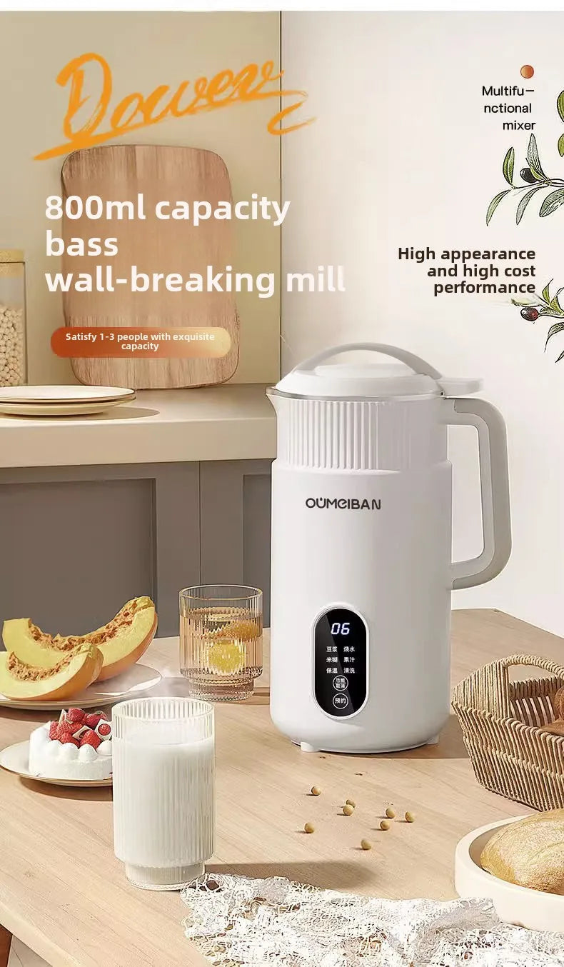 All In One Soy & Nut Milk Machine - No Filter And Smooth Blending