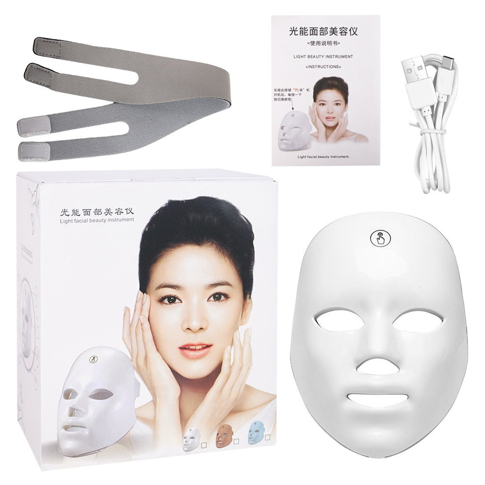7-Color LED Light Therapy Face Mask – Rejuvenate & Glow