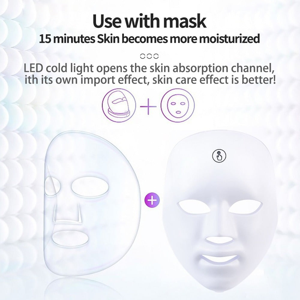 7-Color LED Light Therapy Face Mask – Rejuvenate & Glow